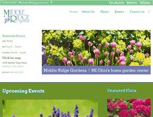 Tablet Screenshot of middleridgegardens.com